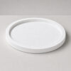 Bandeja Decorativa Redonda 24cm em Cimento Artesanal, vista em perspectiva