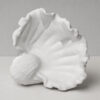 Porta Objetos Concha Pérola Grande Artesanal 13,5x6,5x13cm Em Cimento Branco