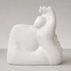Estátua Decorativa Gigante Admirado Artesanal 9,5x9,5 cm Em Cimento, vista em perspectiva