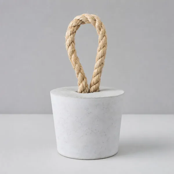 Peso de Porta Artesanal 1,3Kg Concreto com Base Anti Risco