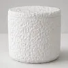 Pote Texturizado Clássico P Artesanal 7x9cm Em Cimento Branco, vista em perspectiva