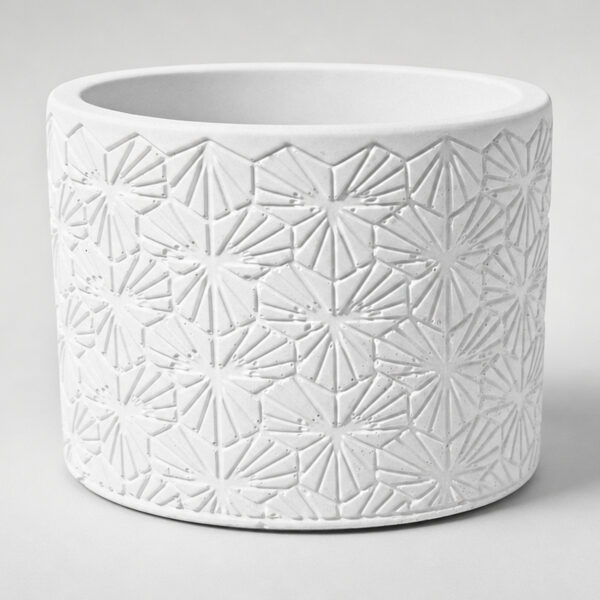 Vaso Estados Artesanal Decorativo 10cm Bahia em Cimento, vista em perspectiva