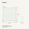Medidas: Capa de Almofada 45x45cm Contrastes Aleta Decor Minimalista