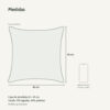 Medidas: Capa de Almofada 45x45cm Deserto Aleta Decor Minimalista