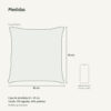 Medidas: Capa de Almofada 45x45cm Oceano Azul Aleta Decor Minimalista