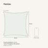 Medidas: Capa de Almofada 45x45cm Oliveira Aleta Decor Minimalista