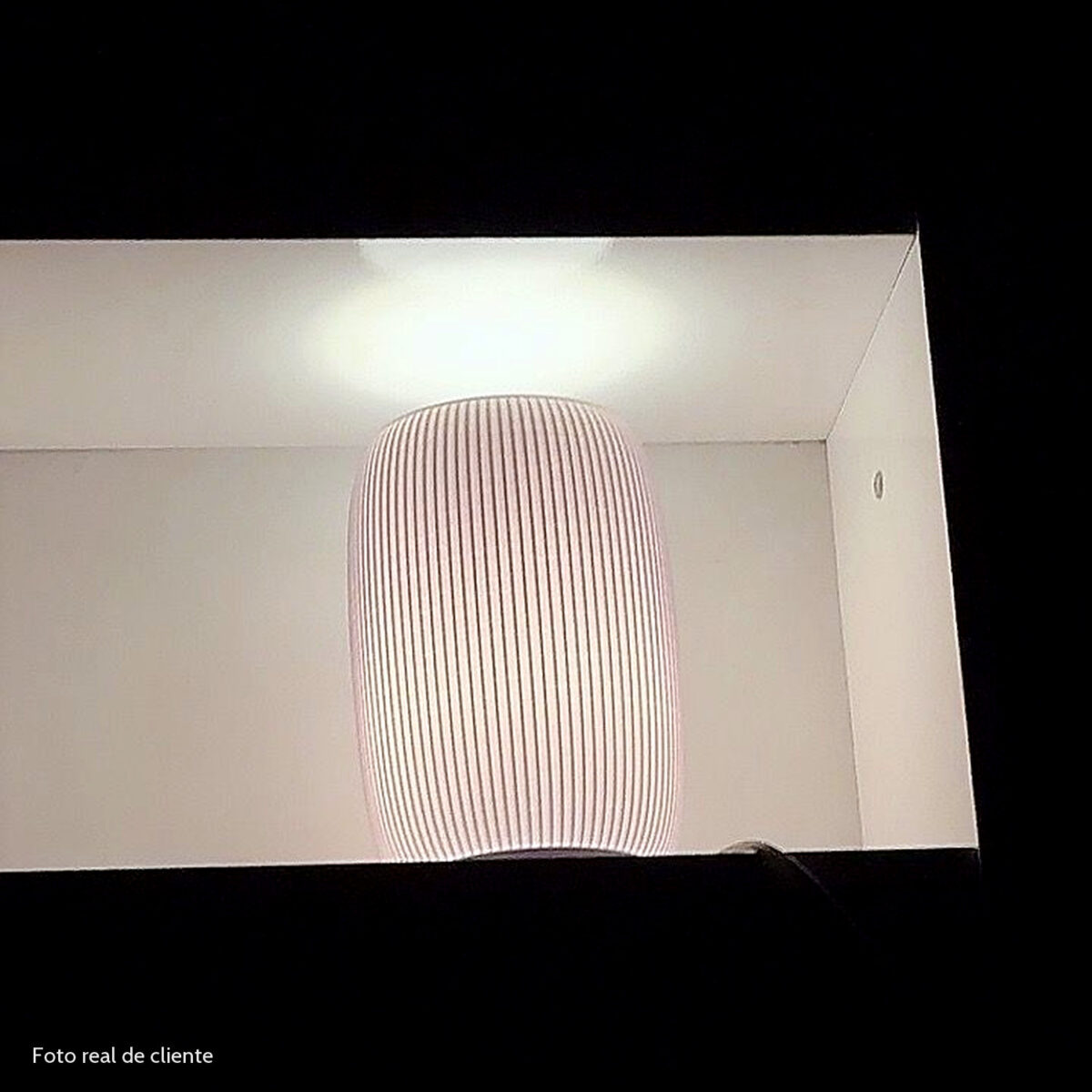 Foto real de cliente: Abajur Luminária Aura 110V/220V Branco Lâmpada LED Inclusa