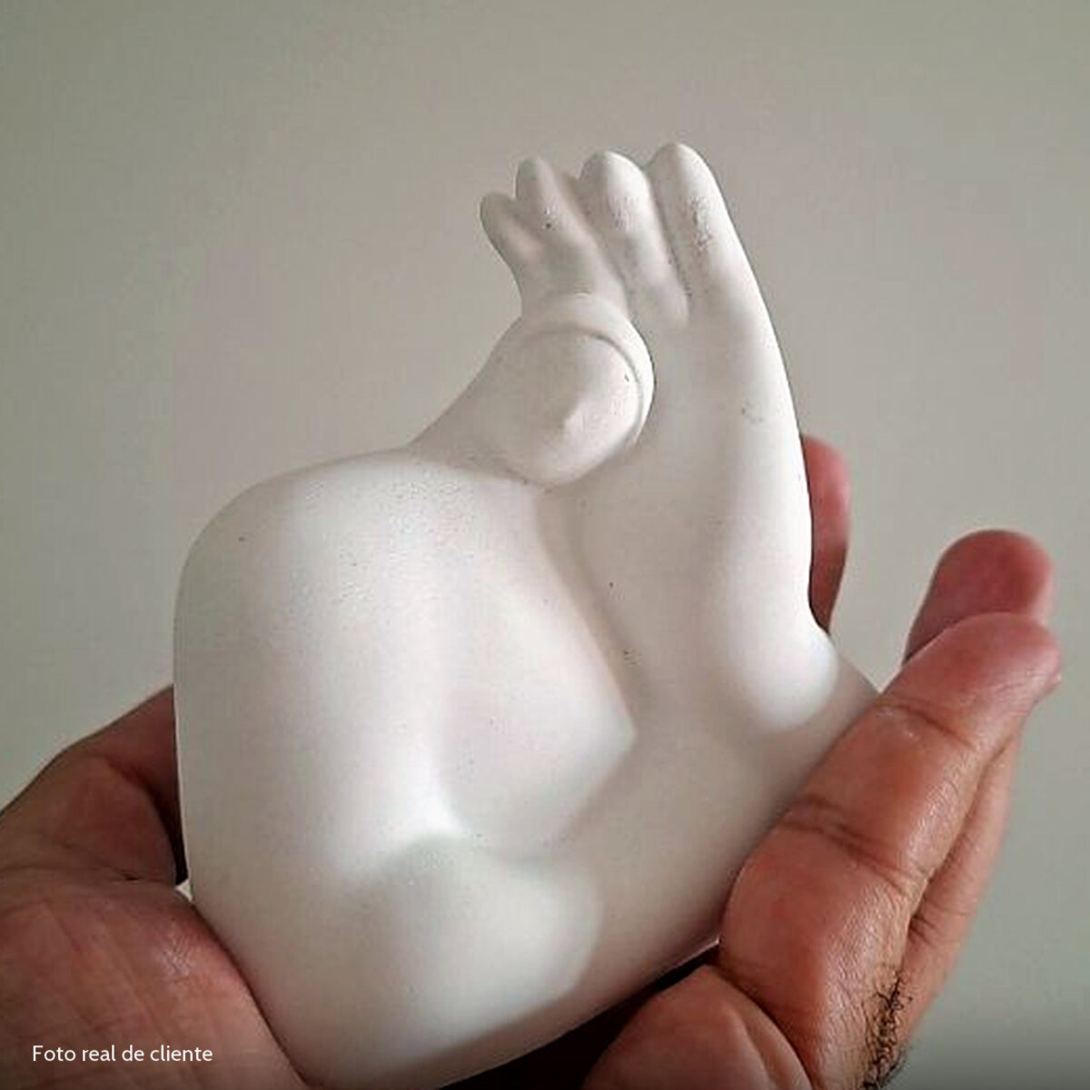 Foto real de cliente: Estátua Decorativa Gigante Admirado Artesanal 9,5x9,5 cm Em Cimento