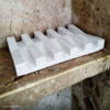 Foto real de cliente: Saboneteira Barra Listras 12cm em Cimento Branco Artesanal