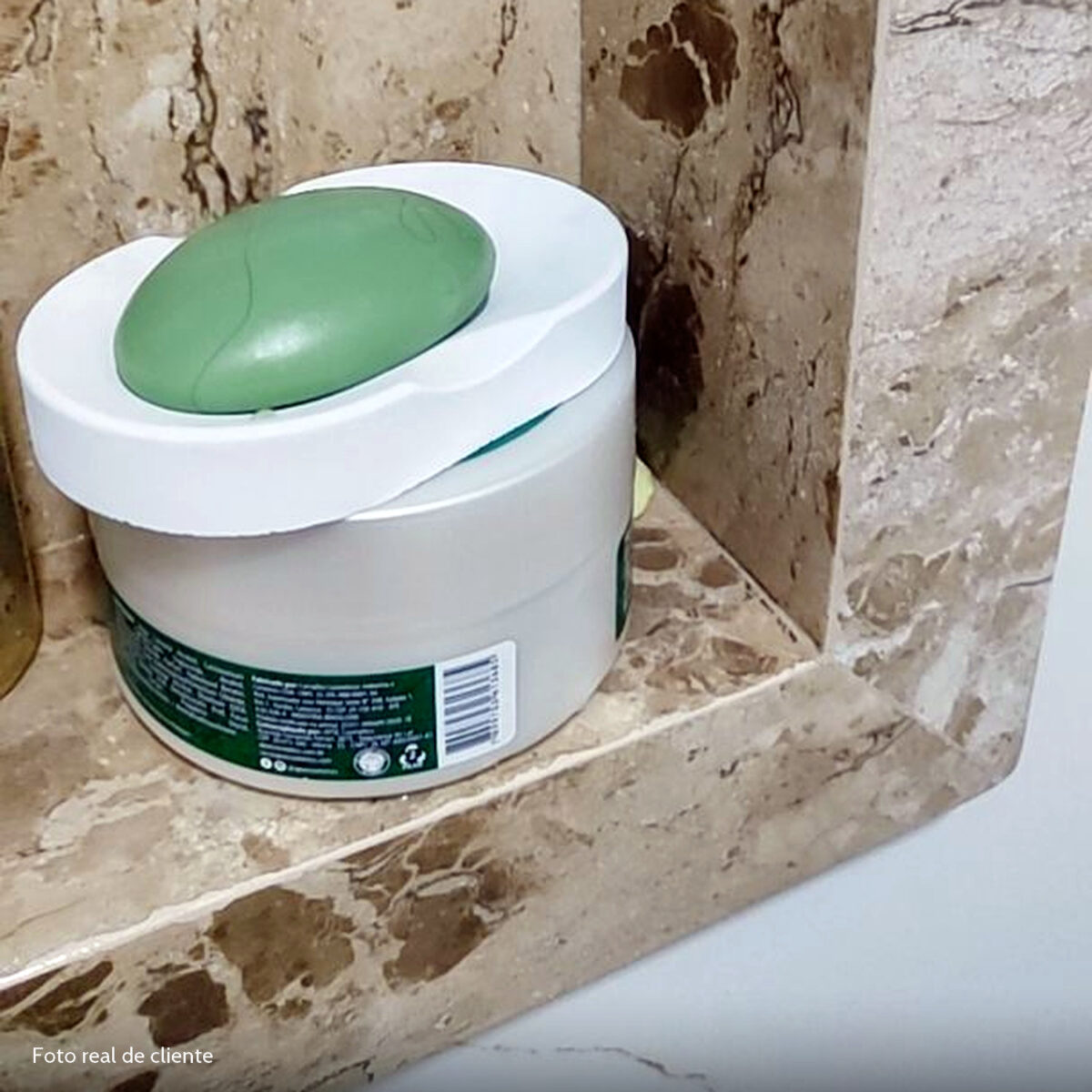 Foto real de cliente: Saboneteira Porta Sabonete Banheiro Oval 11cm em Cimento