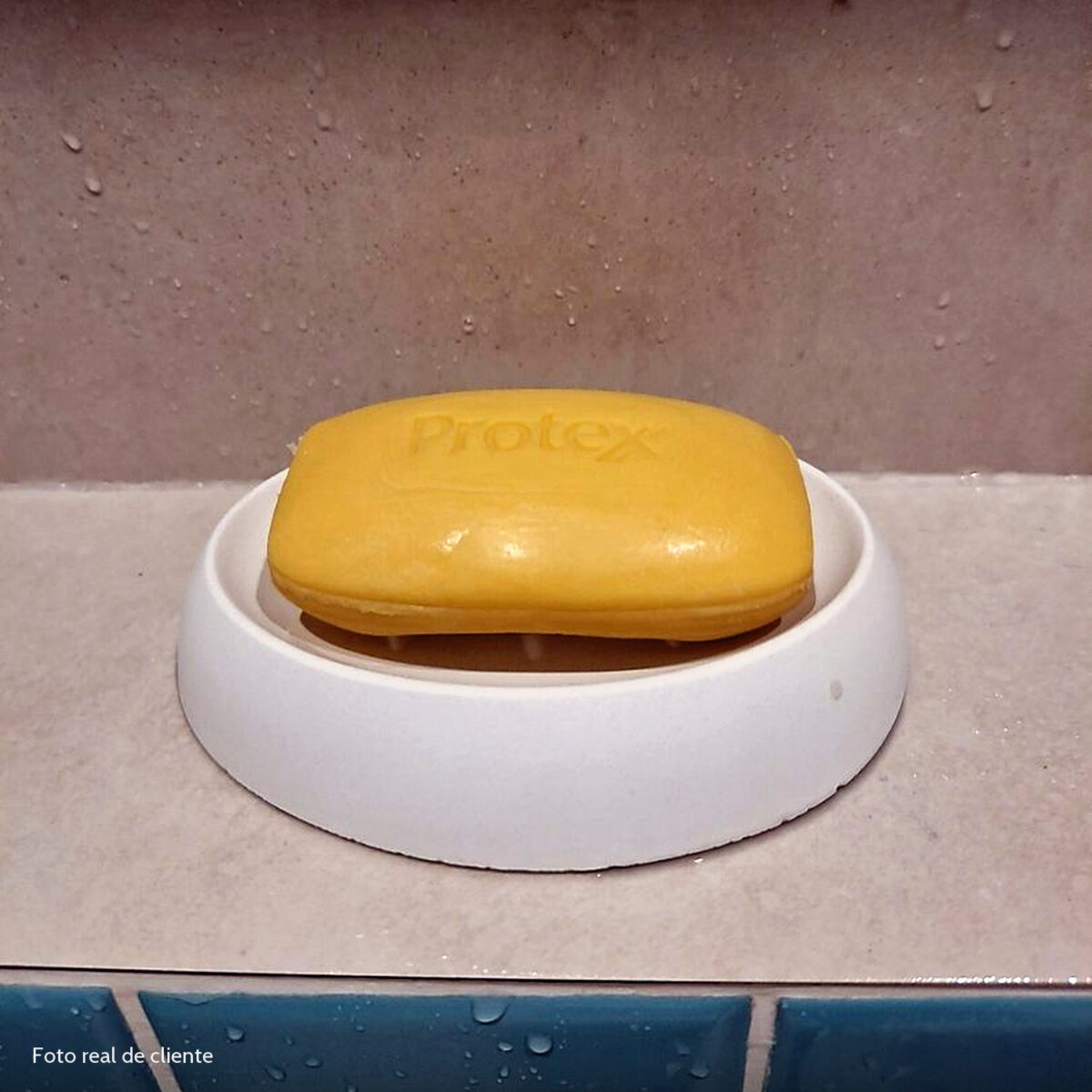 Foto real de cliente: Saboneteira Porta Sabonete Banheiro Oval  Luxo 12,5cm em Cimento