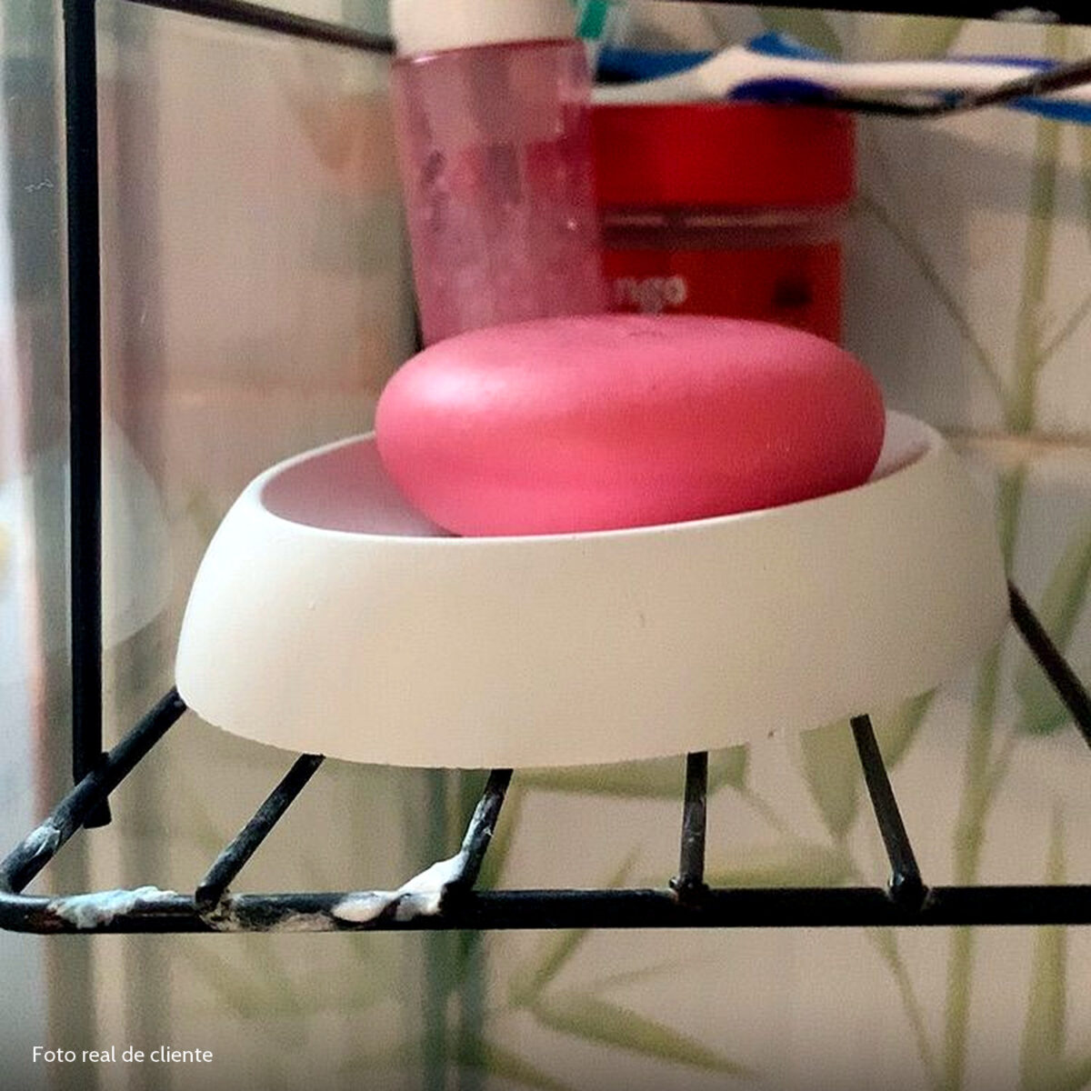 Foto real de cliente: Saboneteira Porta Sabonete Banheiro Oval  Luxo 12,5cm em Cimento
