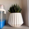 Foto real de cliente: Vaso Decorativo Diamante Artesanal 10,5x13cm Em Cimento