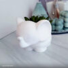 Foto real de cliente: Vaso Decorativo Elefante 12cm Cimento Artesanal