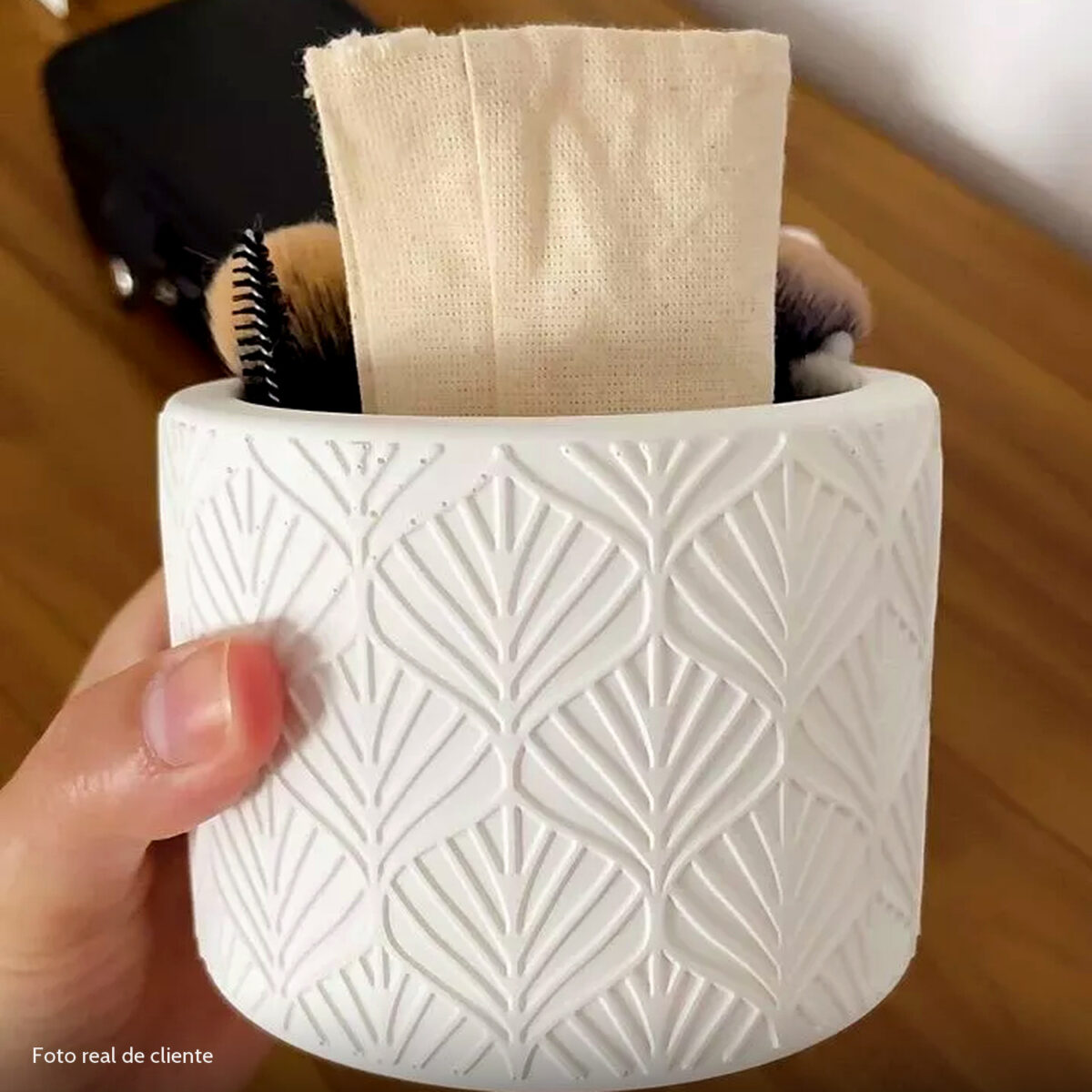 Foto real de cliente: Vaso Estados Artesanal Decorativo 10cm Amazonas em Cimento