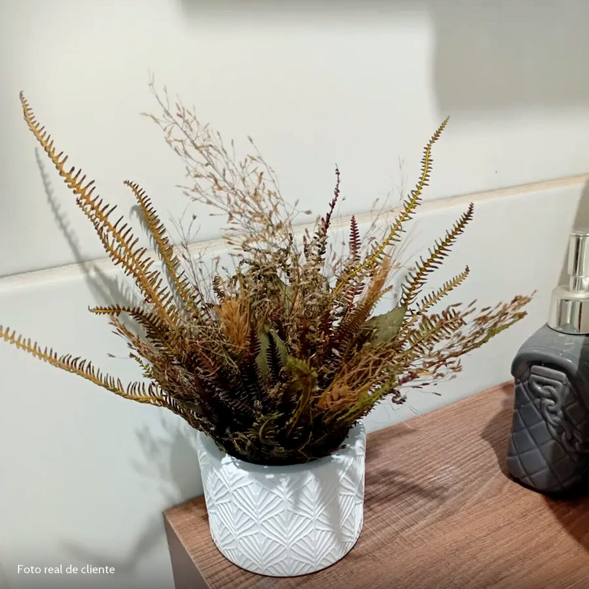 Foto real de cliente: Vaso Estados Artesanal Decorativo 10cm Amazonas em Cimento