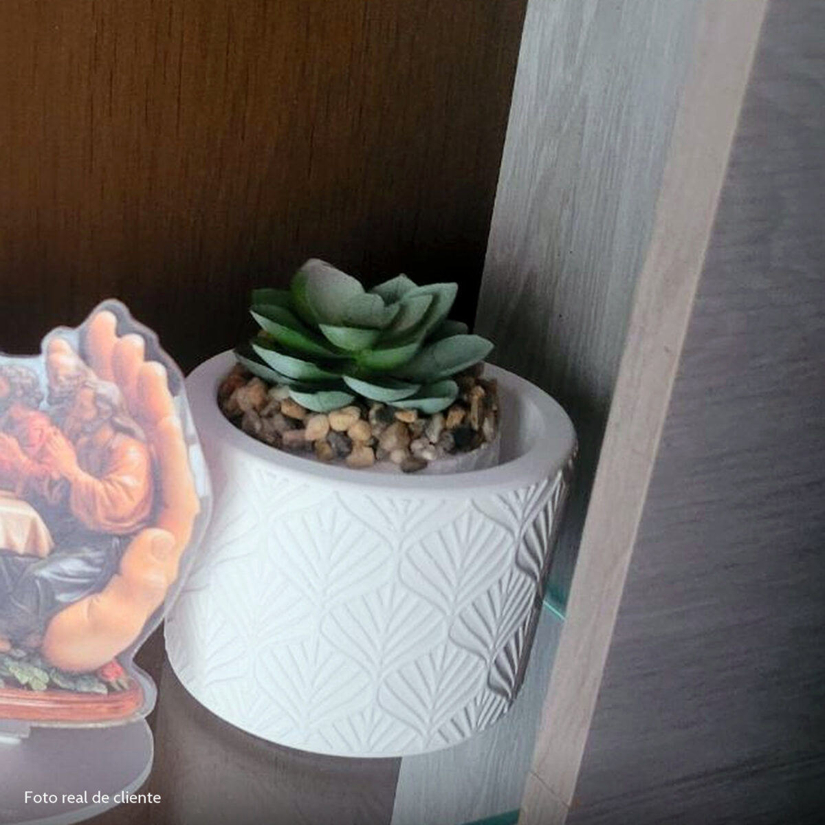 Foto real de cliente: Vaso Estados Artesanal Decorativo 10cm Amazonas em Cimento