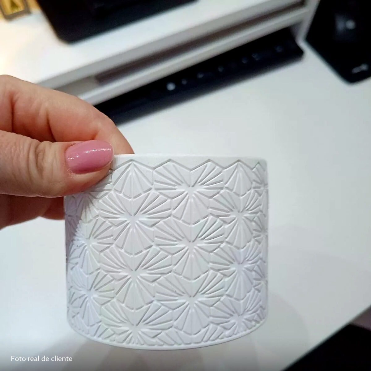 Foto real de cliente: Vaso Estados Artesanal Decorativo 10cm Bahia em Cimento