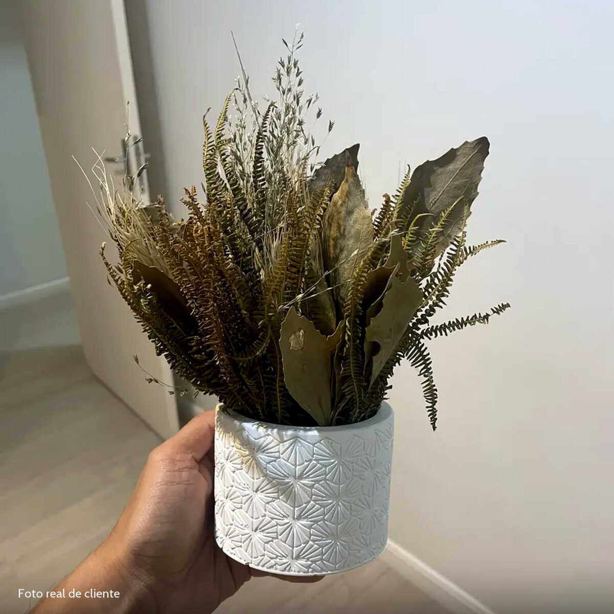 Foto real de cliente: Vaso Estados Artesanal Decorativo 10cm Bahia em Cimento