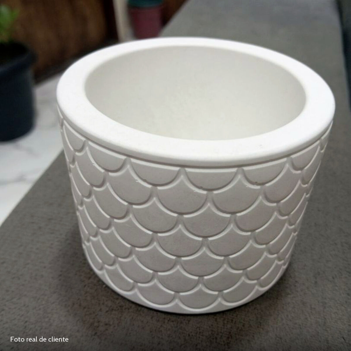 Foto real de cliente: Vaso Estados Artesanal Decorativo 10cm São Paulo em Cimento