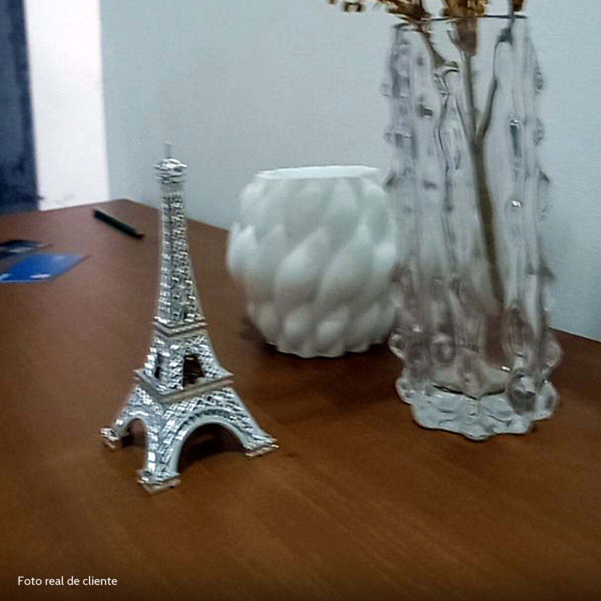 Foto real de cliente: Vaso Decorativo Novelo 13cm em Cimento Artesanal Sala e Cozinha