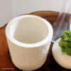 Foto real de cliente: Vaso Decorativo Texturizado 10cm em Cimento Artesanal