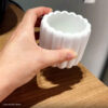 Foto real de cliente: Vaso Decorativo Tulipa 8cm Artesanal em Cimento