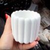 Foto real de cliente: Vaso Decorativo Tulipa 8cm Artesanal em Cimento