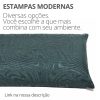 Peso de Porta Decorativo Almofada 1Kg Estampa Ondas Escuras