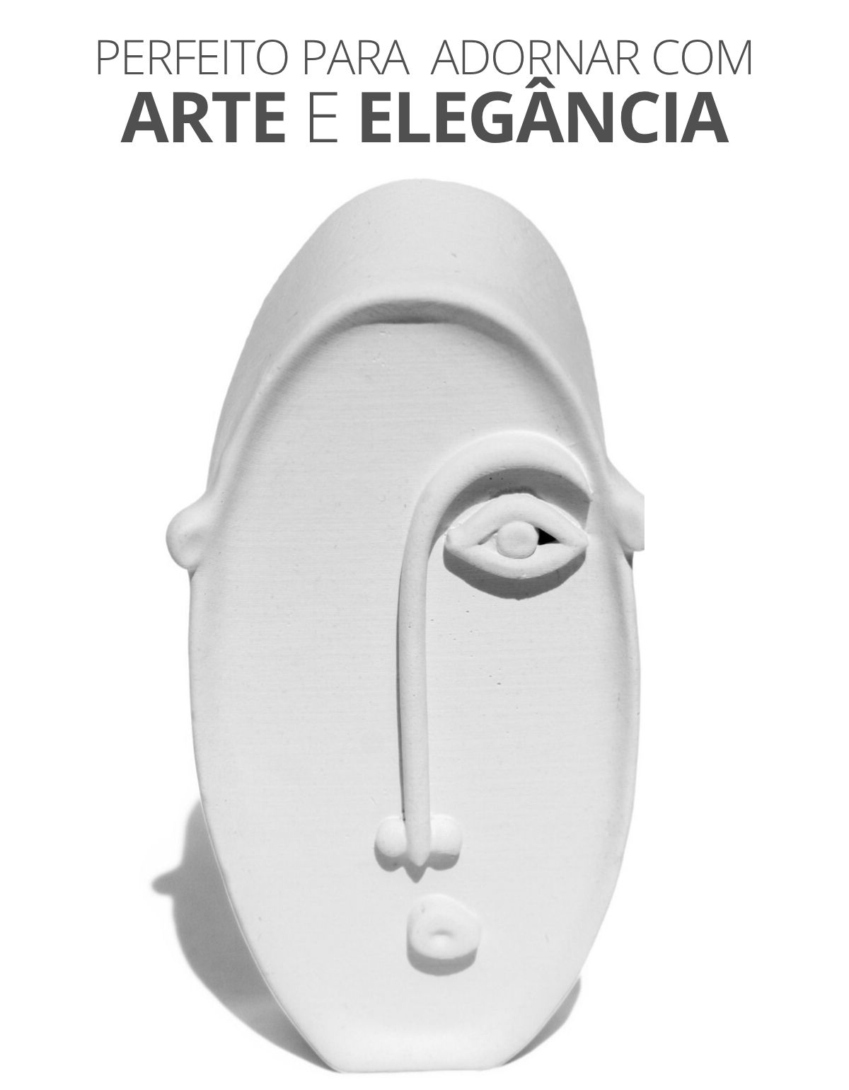 Estátua Decorativa Nórdico Olhar 10cm em Cimento
