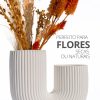 Vaso Decorativo Duplo Joana Artesanal 15cm em Cimento Artesanal