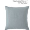 Capa de Almofada 45x45cm Oliveira Aleta Decor Minimalista