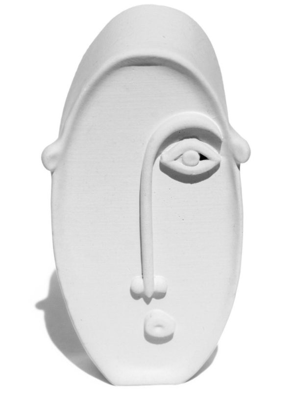 Estátua Decorativa Nórdico Olhar 10cm em Cimento