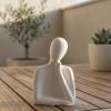 Estátua Decorativa Família Mãe 8cm em Cimento Artesanal