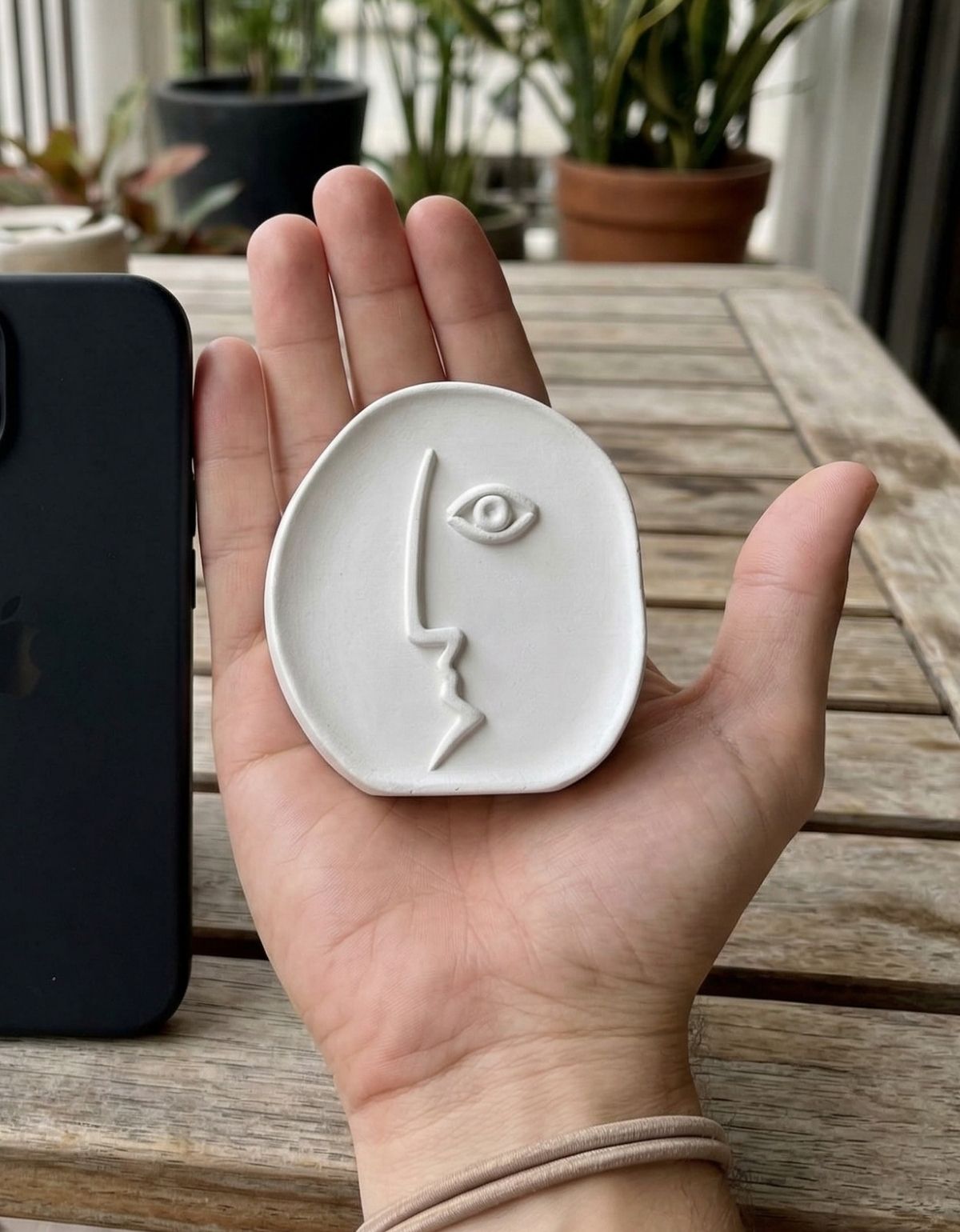 24 Estátua Decorativa Nórdico Picasso 8cm Em Cimento