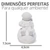 Estátua Decorativa Artesanal Astronauta 7,5cm em Cimento