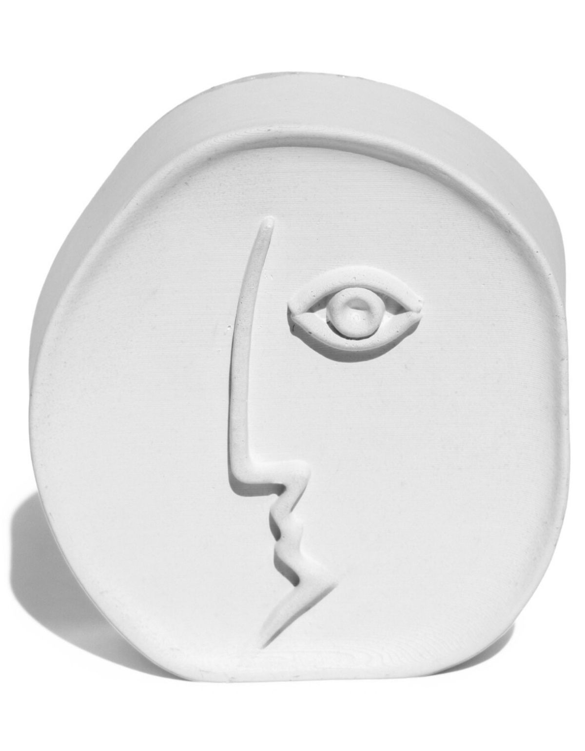 3 Estátua Decorativa Nórdico Picasso 8cm Em Cimento