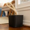Peso de Porta Artesanal Cubo 1,5Kg Concreto com Base Anti Risco