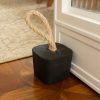Peso de Porta Artesanal Cubo 1,5Kg Concreto com Base Anti Risco