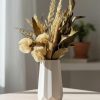 Mini Garrafa Losangos Artesanal 10x6m em Cimento Branco