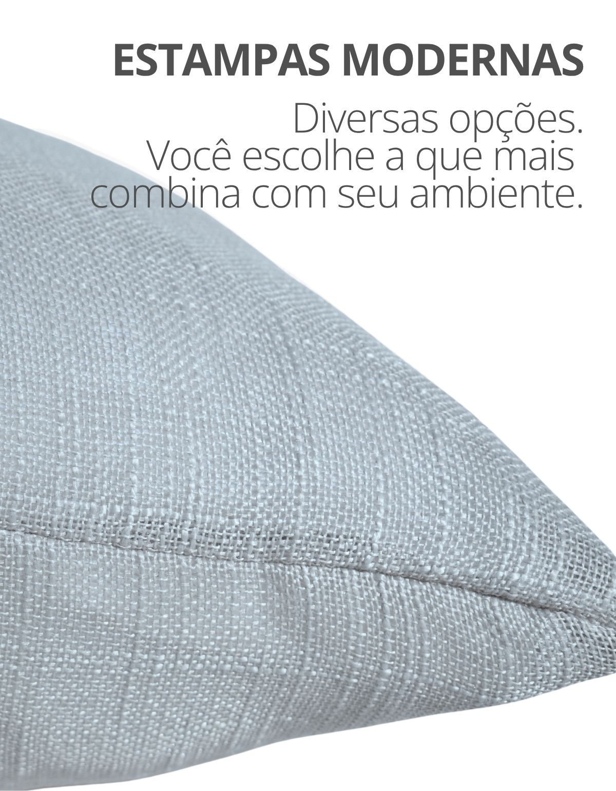 Capa de Almofada 45x45cm Oliveira Aleta Decor Minimalista