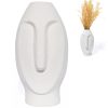 Vaso Decorativo Solitário Moai 18cm Artesanal Em Cimento