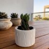 Vaso Decorativo Contemporâneo 7cm Em Cimento Artesanal