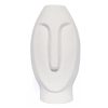 Vaso Decorativo Solitário Moai 18cm Artesanal Em Cimento