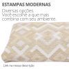 Peso de Porta Decorativo Almofada 1Kg Areia Geométrica