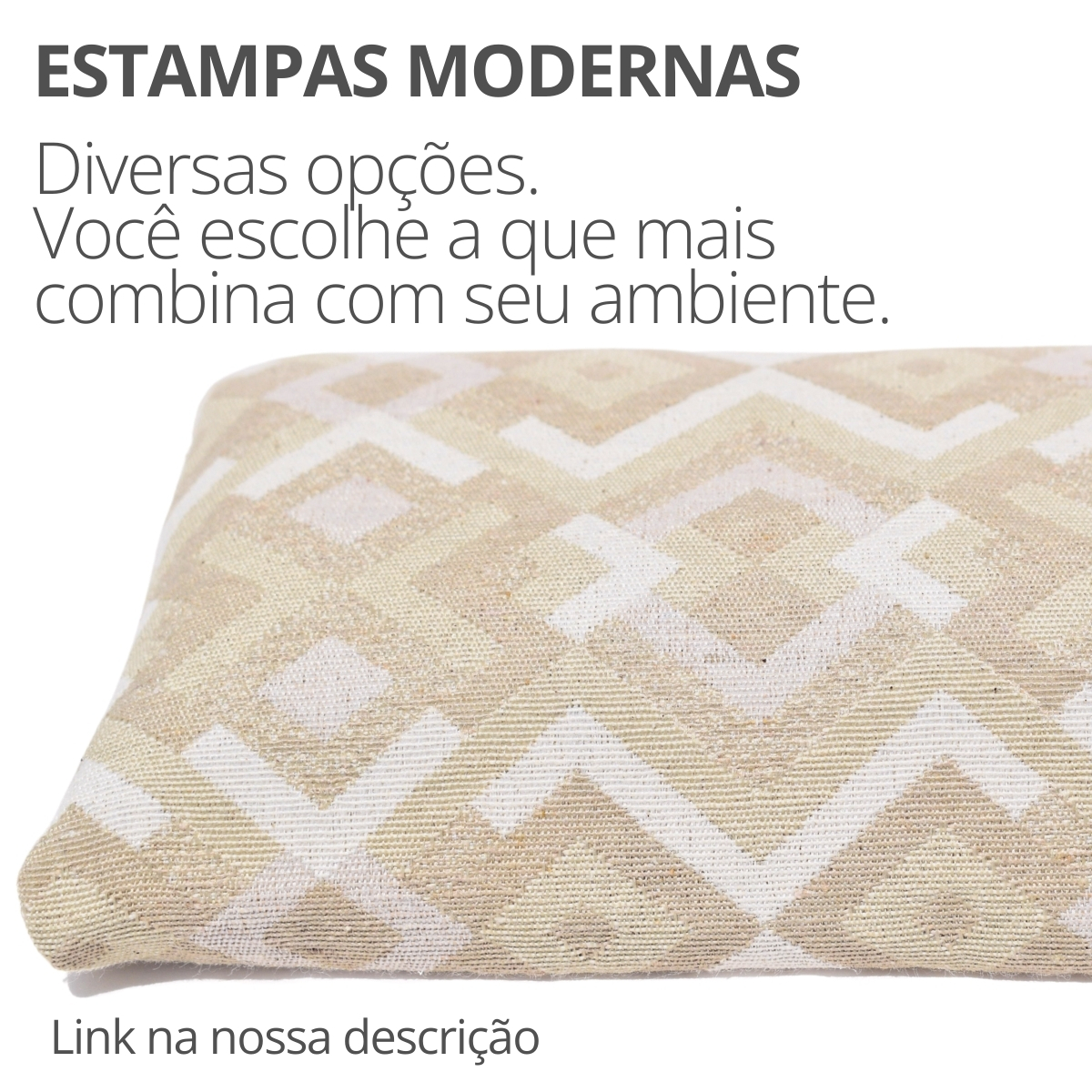 Peso de Porta Decorativo Almofada 1Kg Areia Geométrica