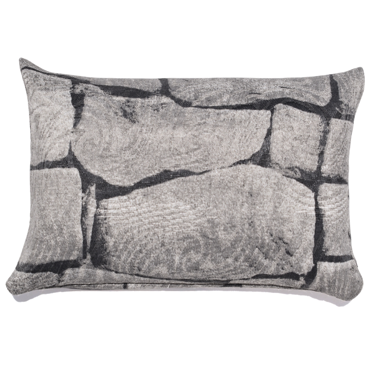Peso de Porta Decorativo Almofada 1Kg Estampa Muro de Pedras