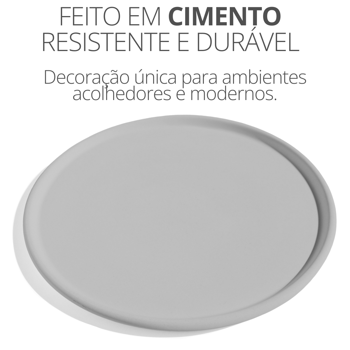 Bandeja Redonda Grande Borda Arredondada