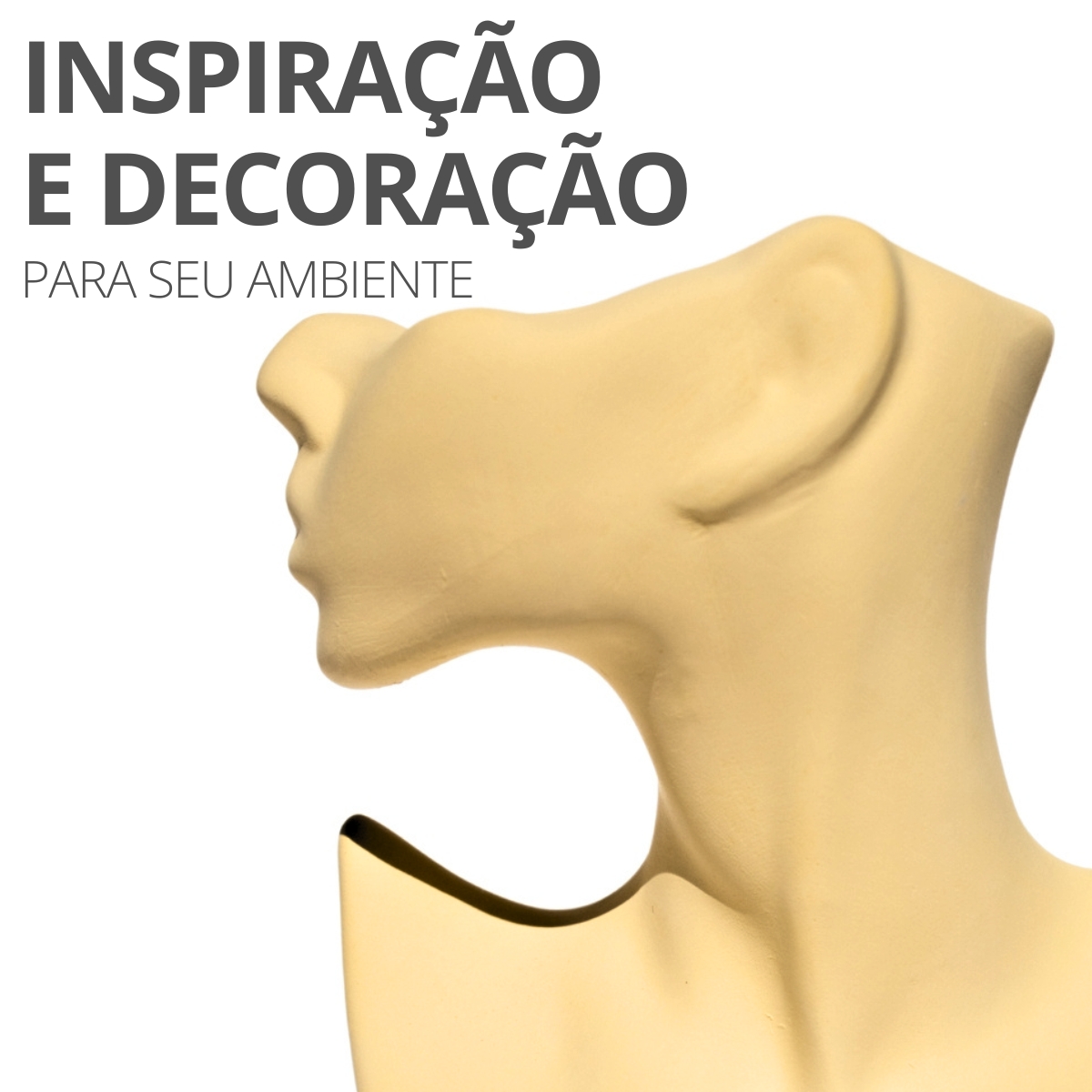 Vaso Decorativo Perfil Rosto Artesanal Decoração Sala e Casa