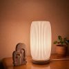 Abajur Luminária Aura 110V/220V Branco Lâmpada LED Inclusa